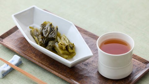 Wakocha Benihikari Recipe Paired with Nozawana Pickles