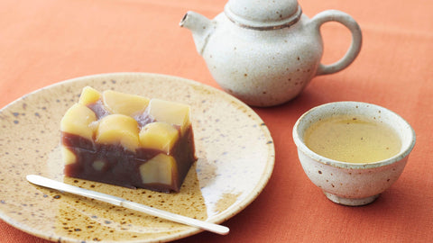 Recipe for savoring the season with chestnut yokan and "Benifuuki Oolong Tea"