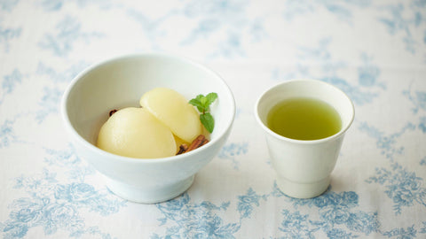 Spiced Peach Compote with Fragrant Blue "065 Kirari 31" Recipe